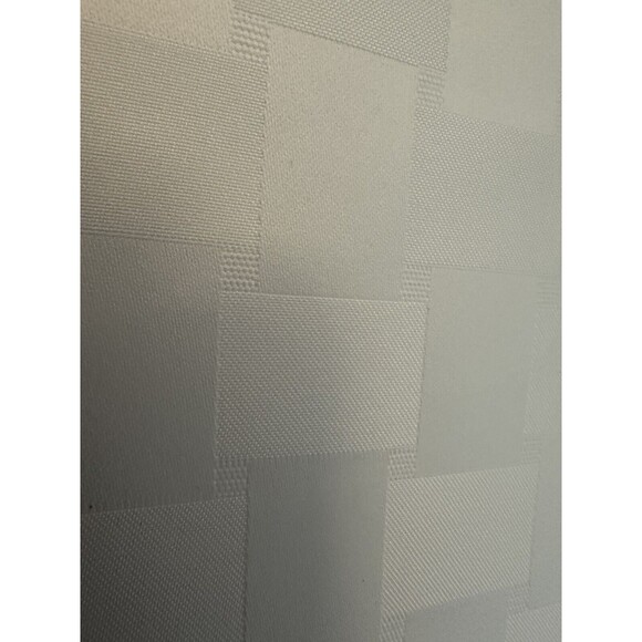 Reflections Microfiber Table Linens White Check  Tablecloth 60”  Round New - Picture 3 of 6